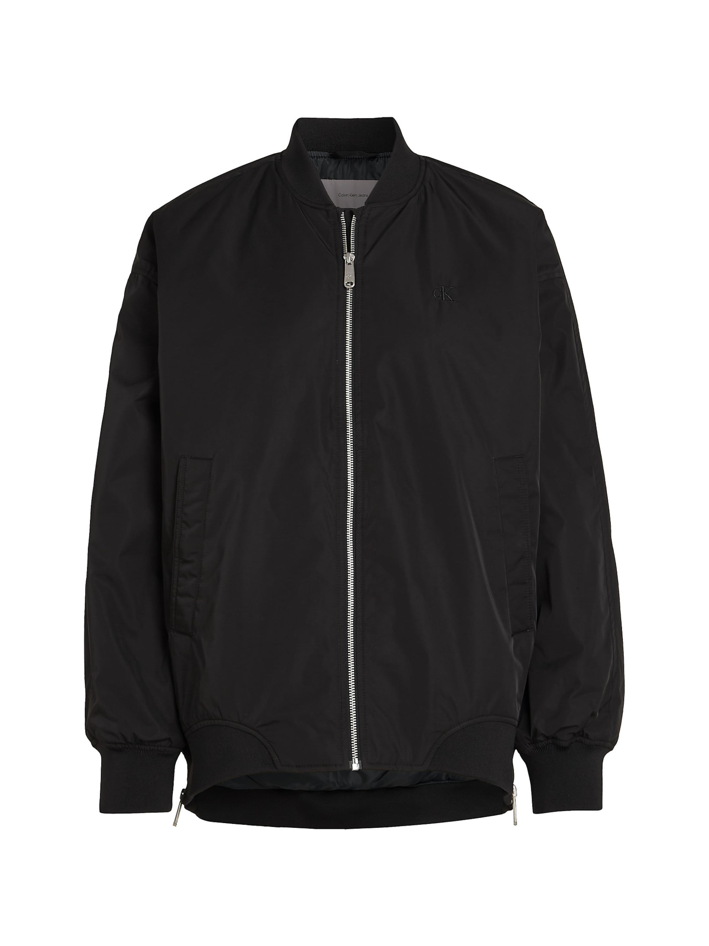melns Calvin Klein Jeans Starpsezonu jaka: no priekšpuses