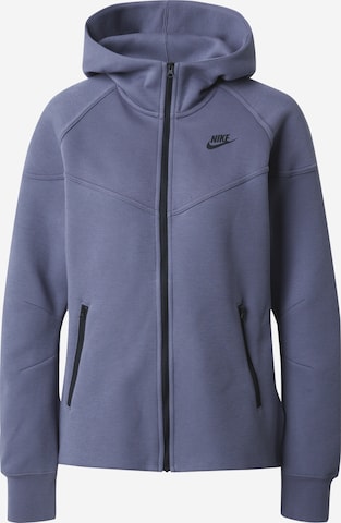 Nike SportswearSportska jakna 'TECH FLEECE' - ljubičasta boja: prednji dio