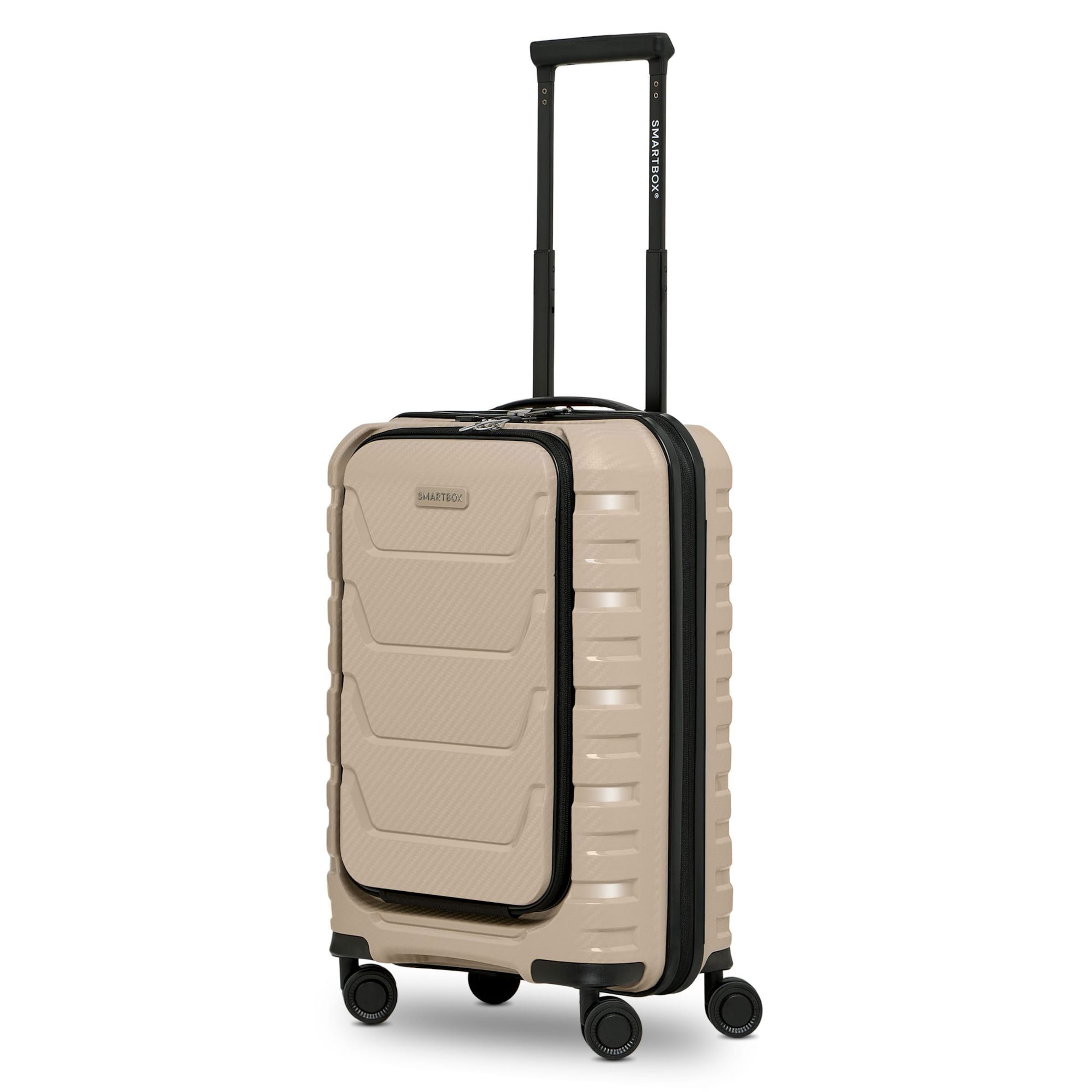 Trolley 'Edition 01' di Smartbox in beige: frontale