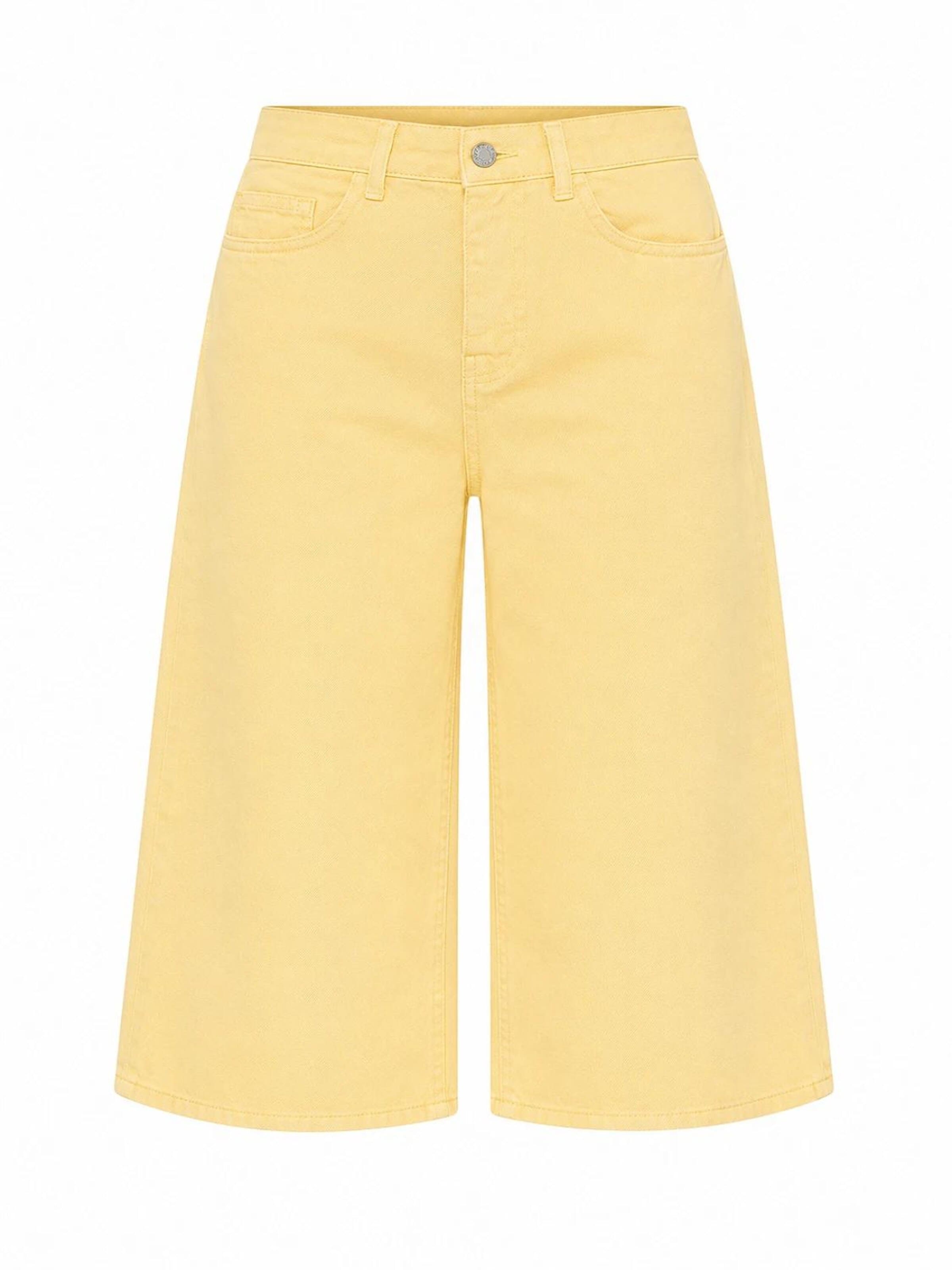 IT'S BASIC Baggy Jeans 'BAGGY BERMUDA SHORT'‌‌‌ in Gelb