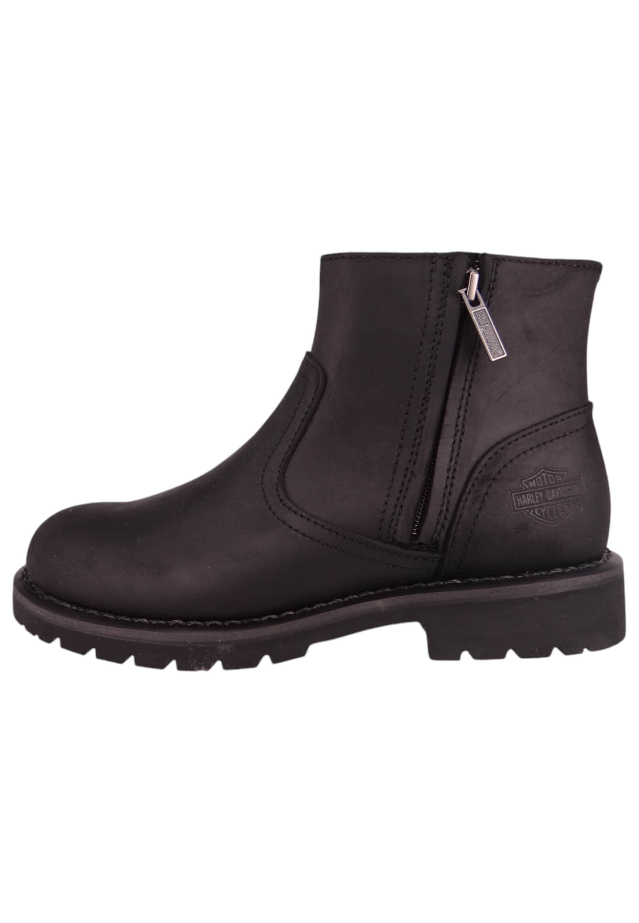 Bottes Harley Davidson en noir : devant