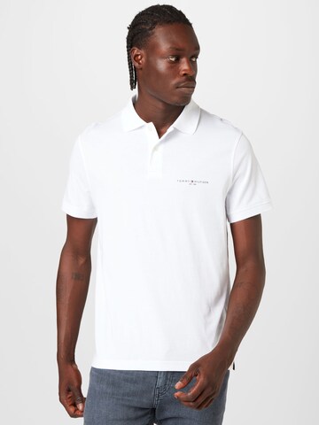 TOMMY HILFIGER Poloshirt in Weiß: predná strana