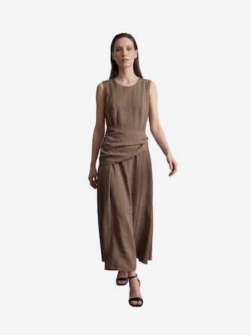 My fashion Midi Kleid in Braun: Vorderseite