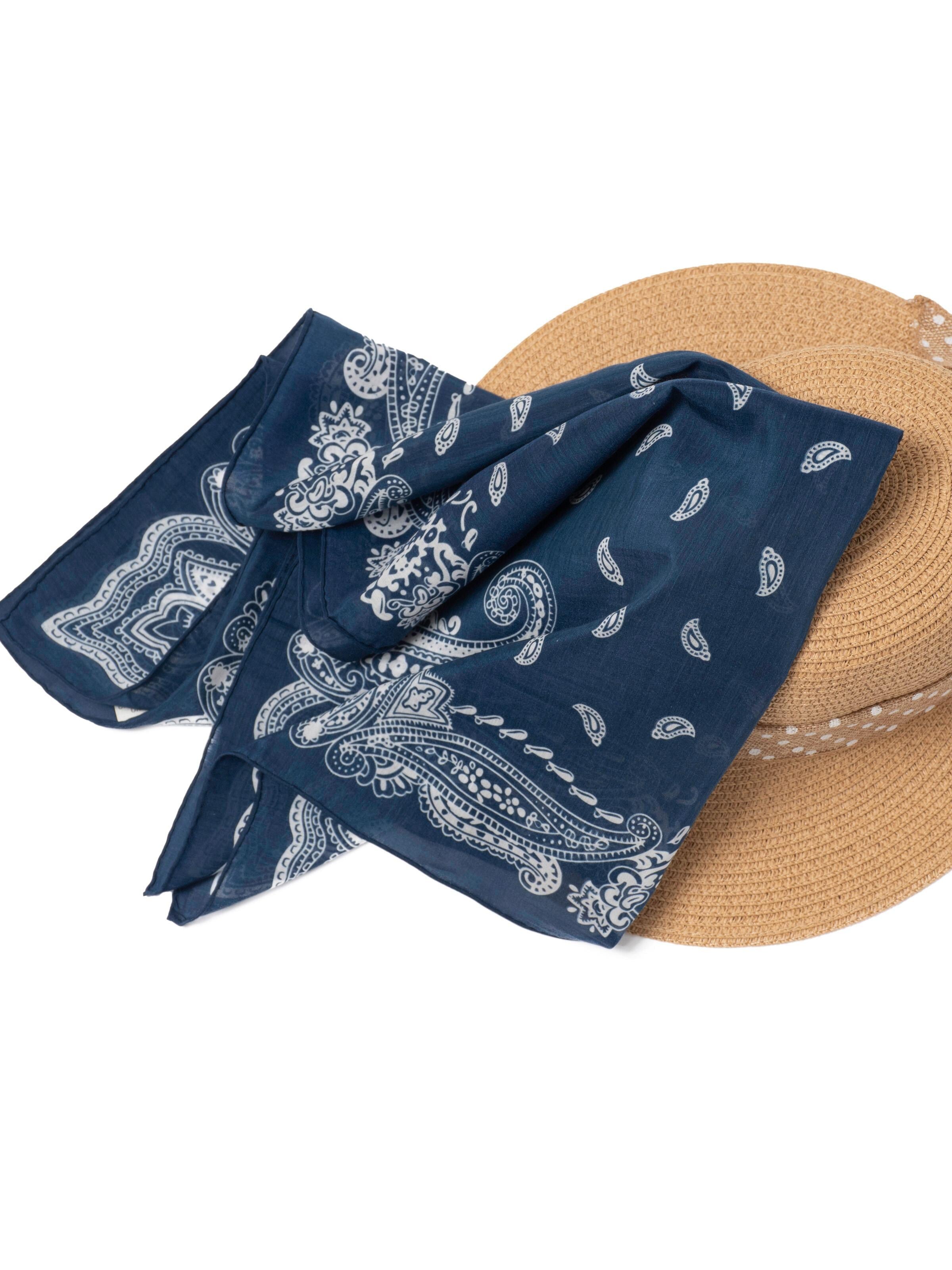 MayTree Sjaal 'Bandana' in Blauw