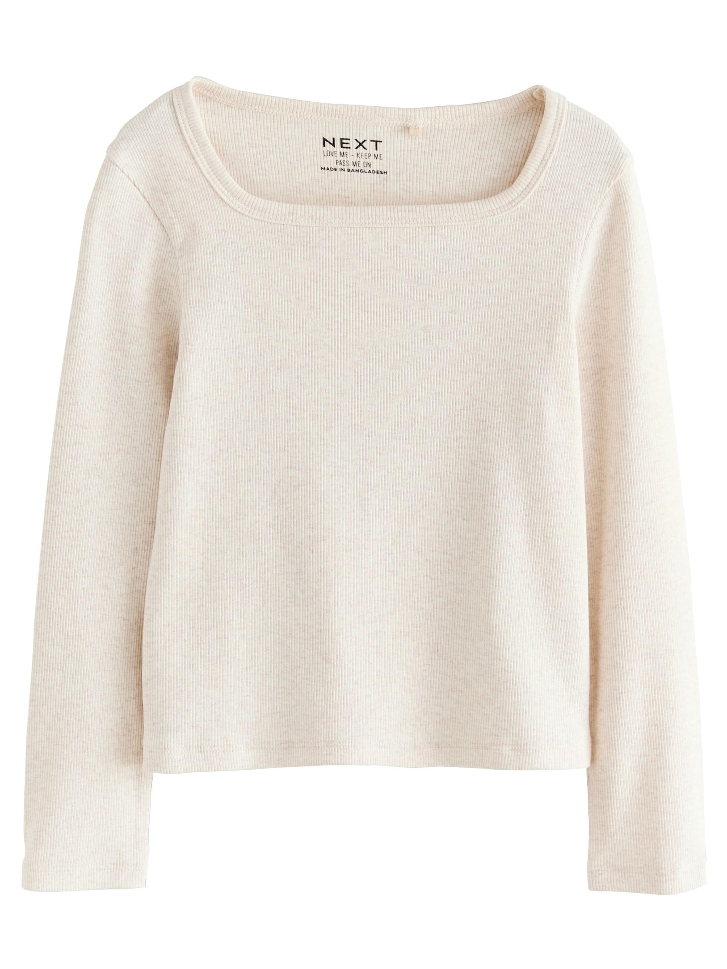 T-Shirt Next en beige : devant