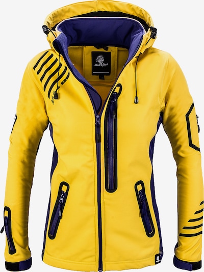 Rock Creek Outdoorjacke in gelb / schwarz, Produktansicht