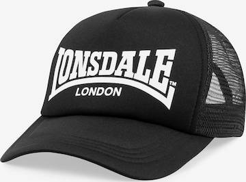 juoda LONSDALE Sportinė kepurė 'DONNINGTON': priekis