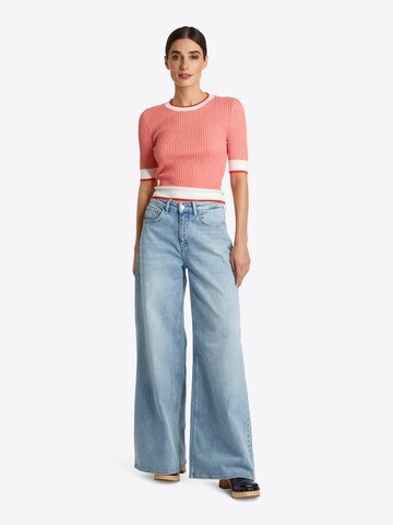 Rich & Royal Wide Leg Jeans in Blau