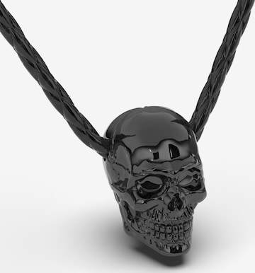 SERASAR - Colar 'Skull' em preto: frente