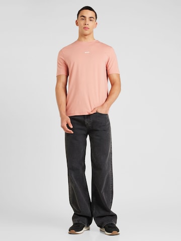 BOSS Orange T-Shirt 'Chup' in Pink