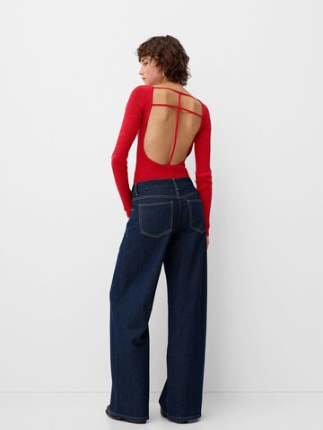 Bershka Tričkové body – červená