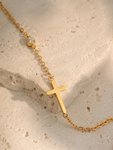 Alster Herz Náramek 'Cross' – zlatá