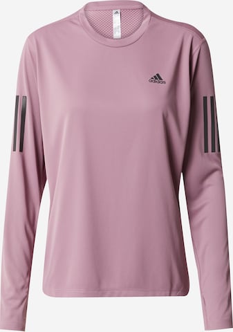 T-shirt fonctionnel 'Own The Run' ADIDAS PERFORMANCE en violet : devant