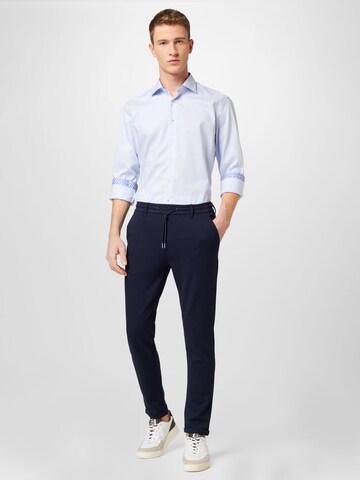 ETERNA Slim fit Zakelijk overhemd in Blauw