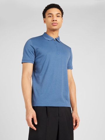 T-Shirt 'FAVE' SELECTED HOMME en bleu : devant