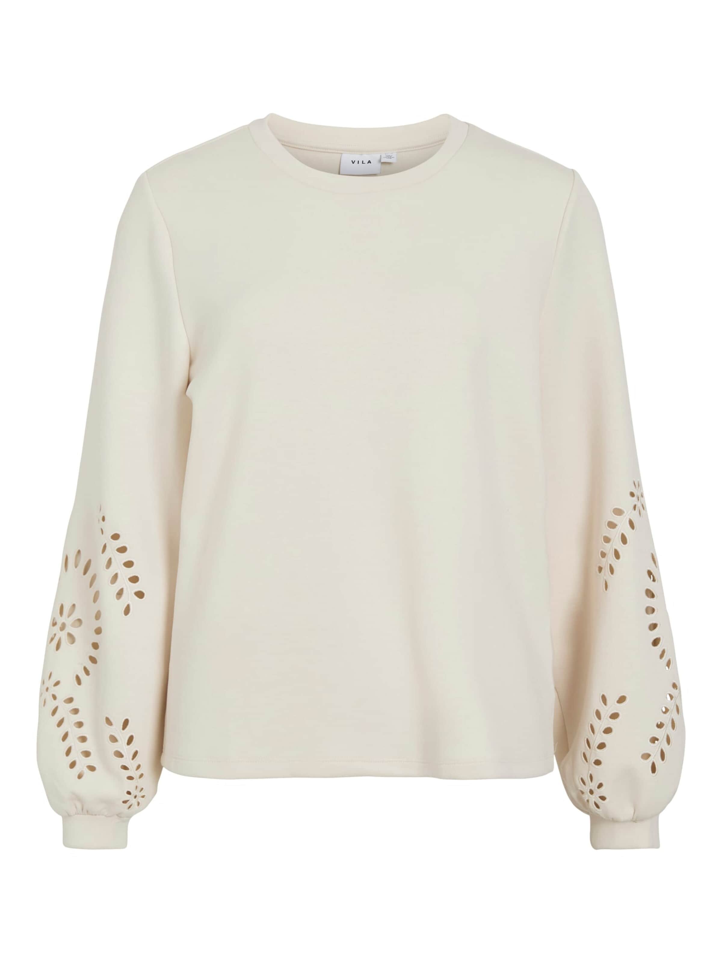 VILA Sweatshirt 'Sandy' in Beige: voorkant