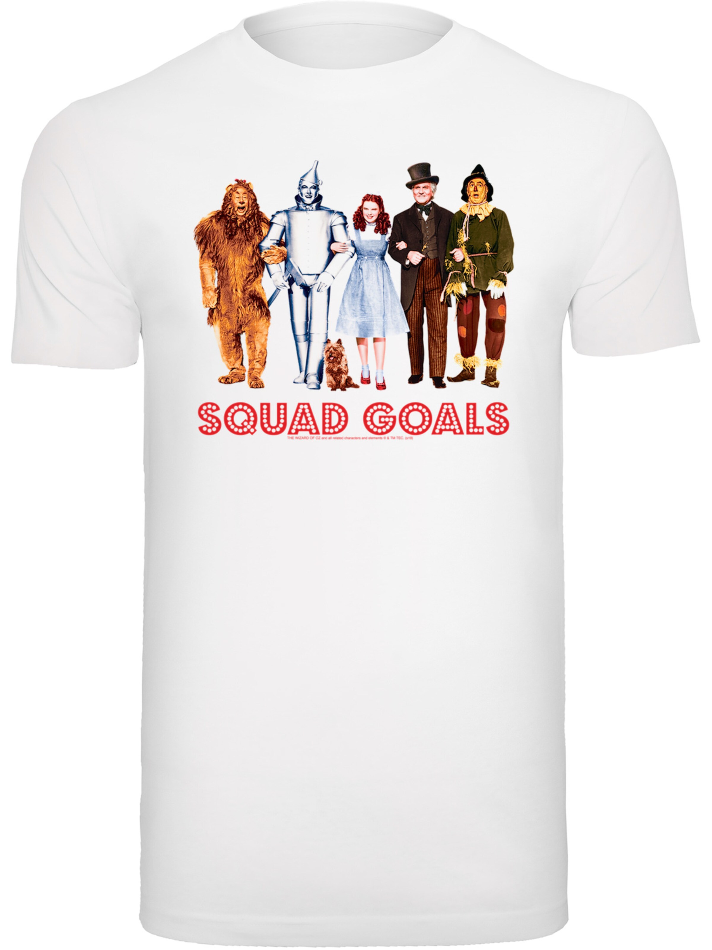 F4NT4STIC T-Shirt 'Disney Wizard of Oz Squad Goals' in Weiß: Vorderseite