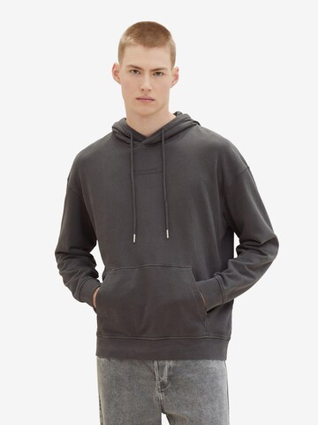 TOM TAILOR DENIM Sweatshirt in Grey: front