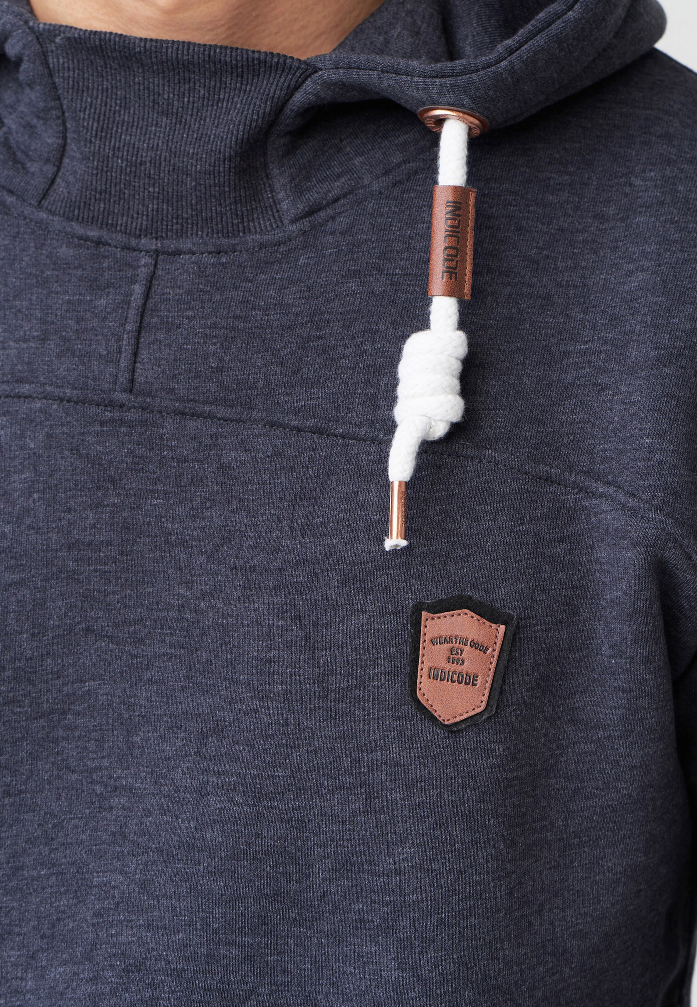 INDICODE JEANS Sweatshirt 'Meza' in Blauw