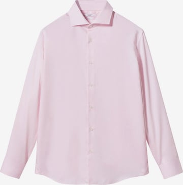 MANGO MAN Slim fit Business Shirt 'Lakecity' in Pink: front