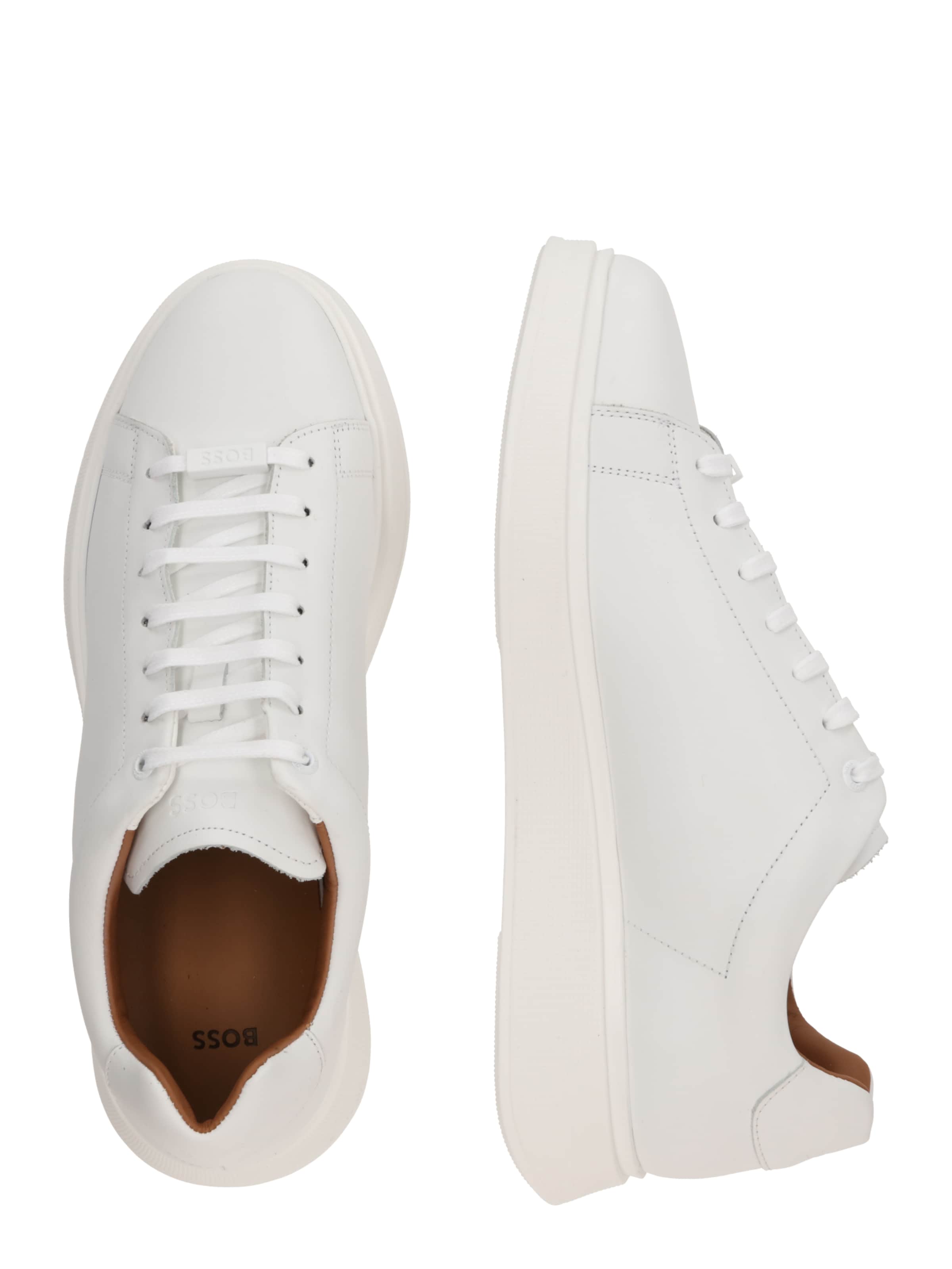 BOSS - Sapatilhas baixas 'Bulton' em branco