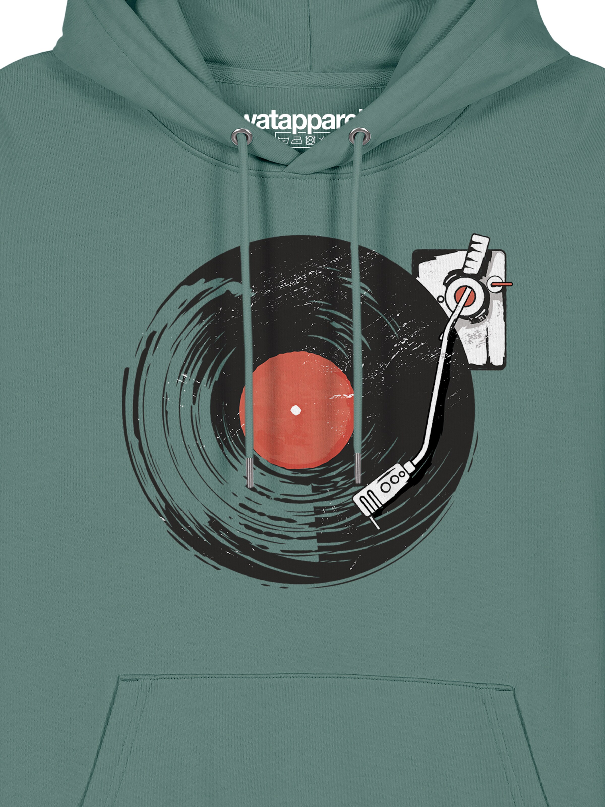 Sweat-shirt 'Schallplatte' Watapparel en vert