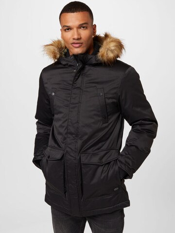 BLEND Winter Jacket in Black: front