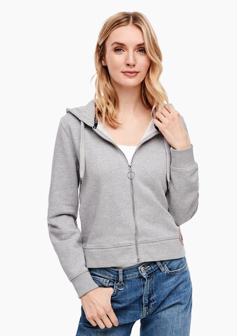 s.Oliver Sweatjacke in Grau: predná strana