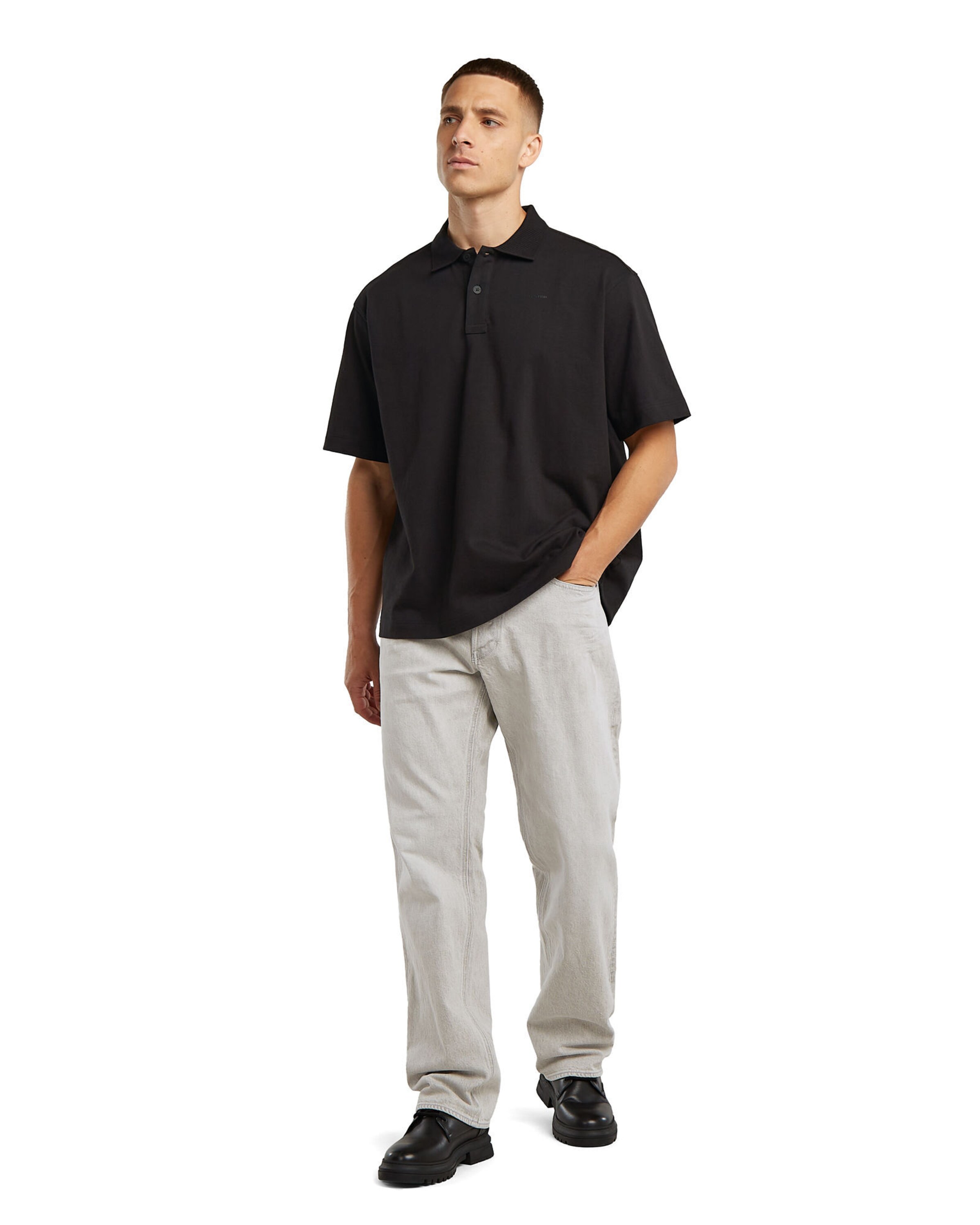 G-STAR Poloshirt - 'Loose Polo' in Schwarz