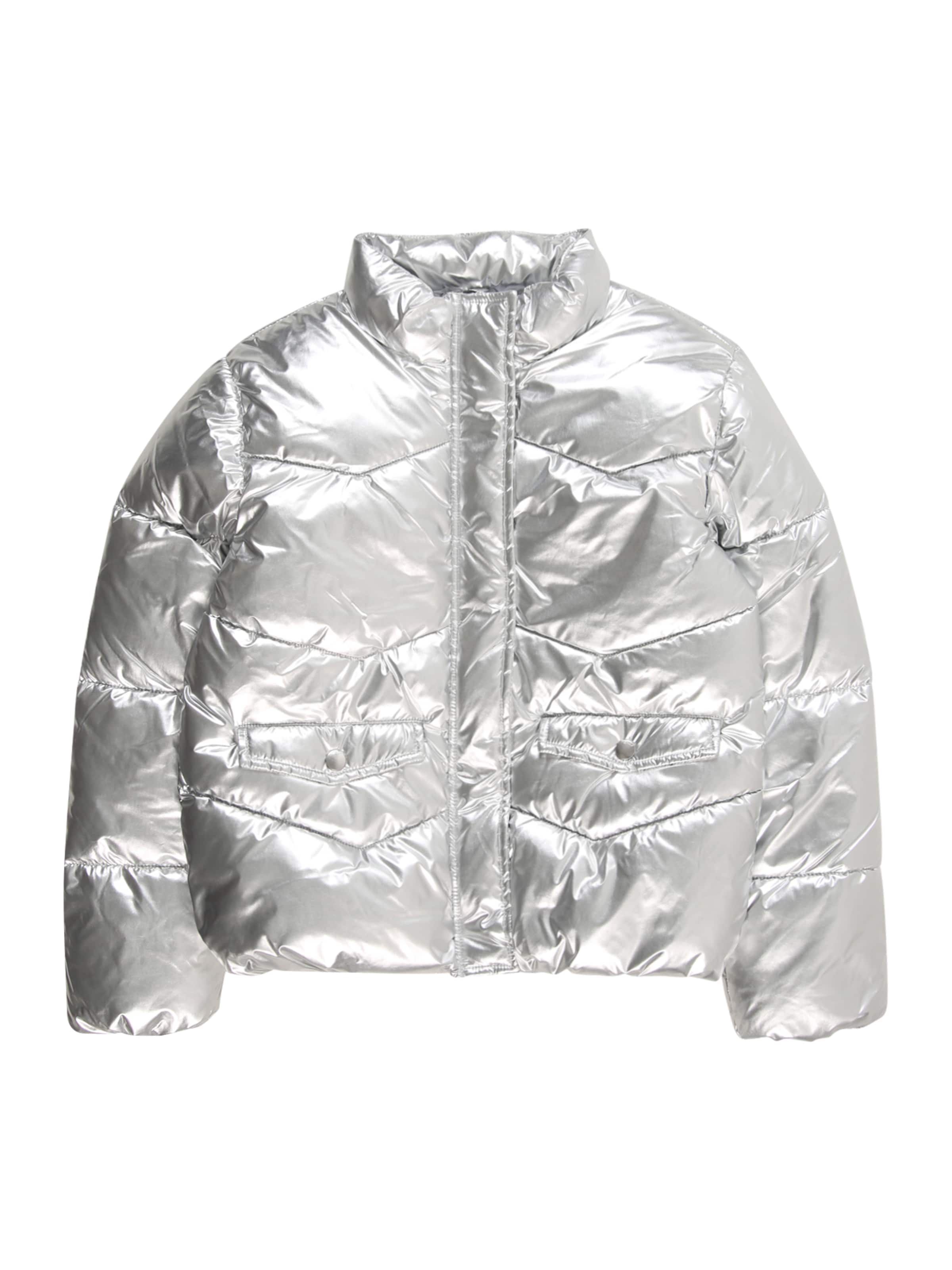 Giacca invernale 'KOGPearl' di ONLY GIRLS in argento: frontale