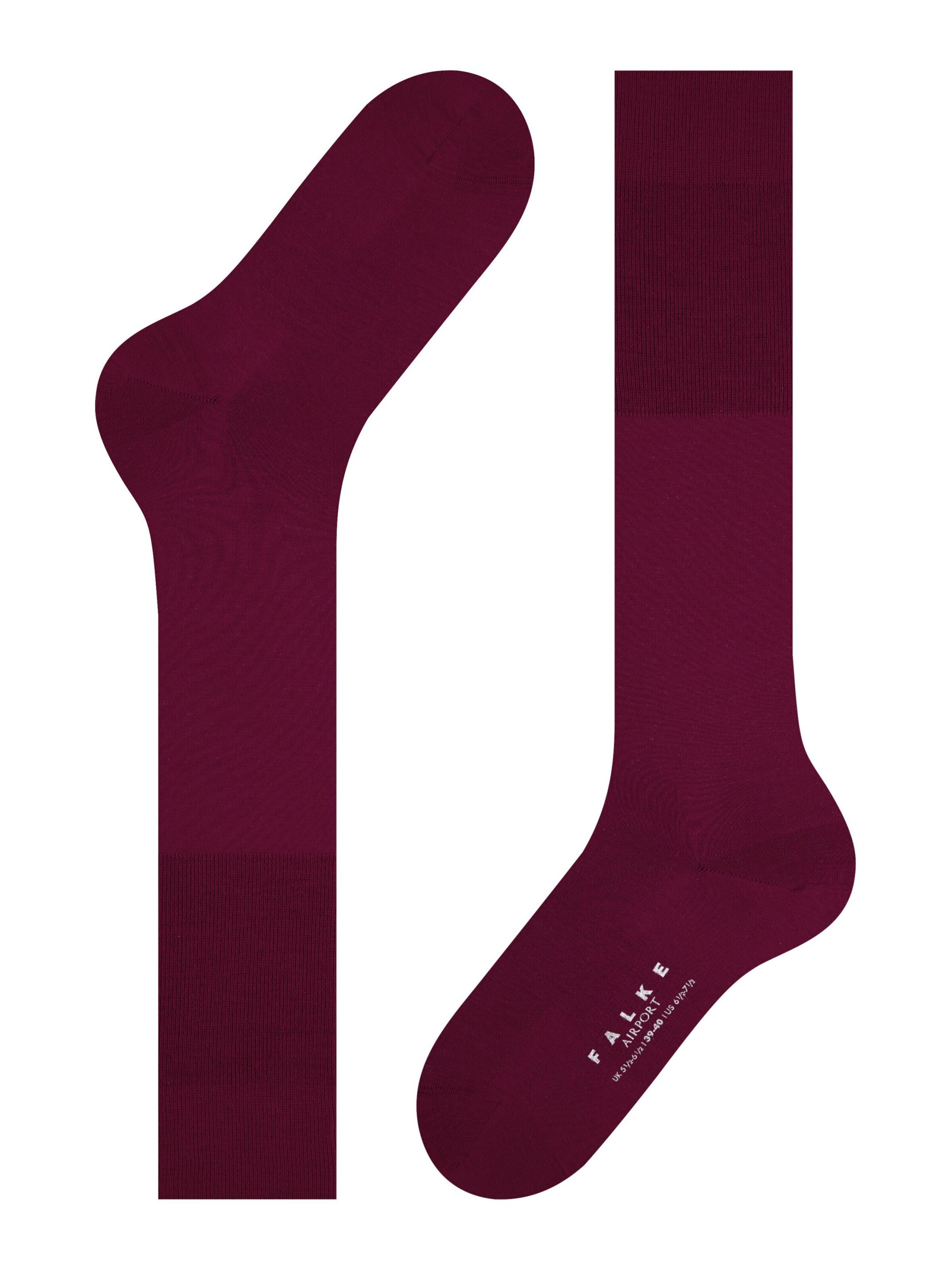FALKE Knee High Socks 'Airport' in Red