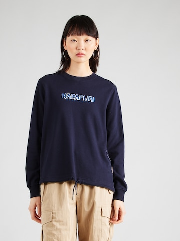 NAPAPIJRI Sweatshirt 'KREIS' in Blue: front