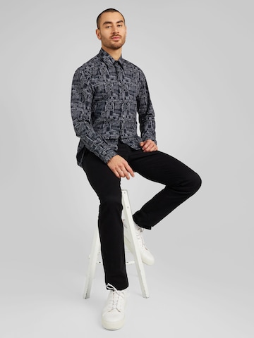 Karl Lagerfeld Regular fit Button Up Shirt in Black