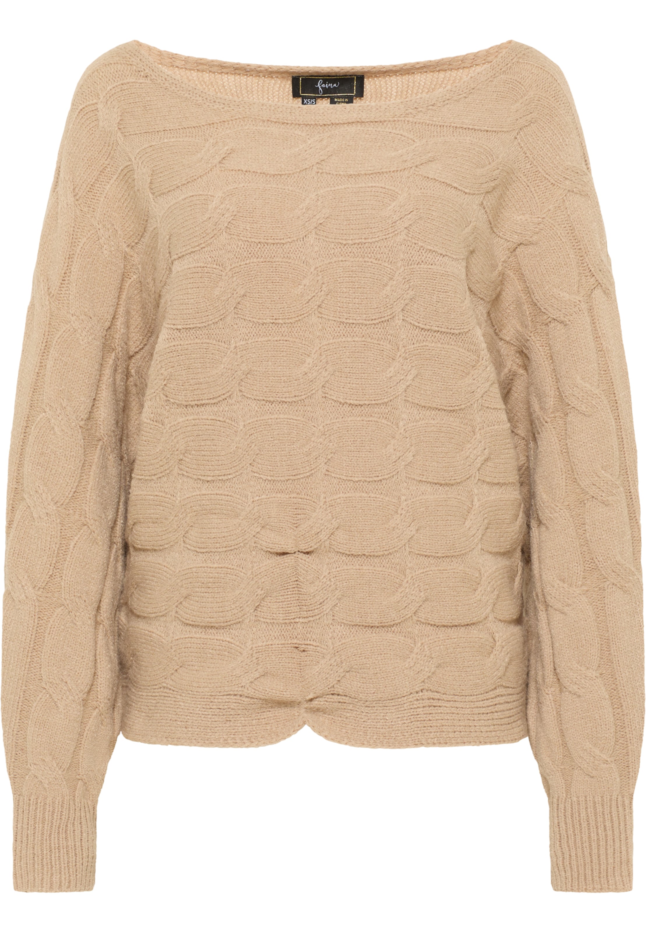 faina - Pullover 'Tylin' em bege: frente