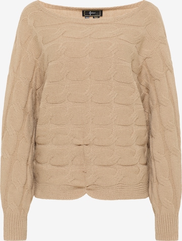 faina Trui 'Tylin' in Beige: voorkant