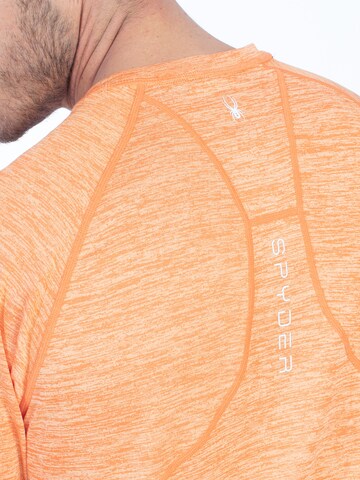 T-Shirt fonctionnel Spyder en orange
