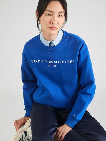 Sweat-shirt TOMMY HILFIGER en bleu : devant