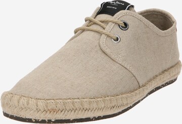 Pepe Jeans Schnürschuh  'TOURIST' in Beige: predná strana