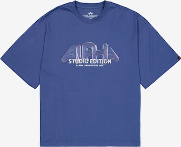 ALPHA INDUSTRIES Μπλουζάκι 'Studio Edition Vibe' σε λιλά: μπροστά