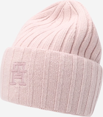 Bonnet 'ICONIC' TOMMY HILFIGER en rose : devant