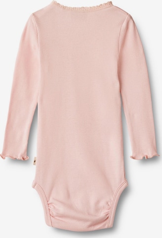 Tutina / body per bambino di Wheat in rosa