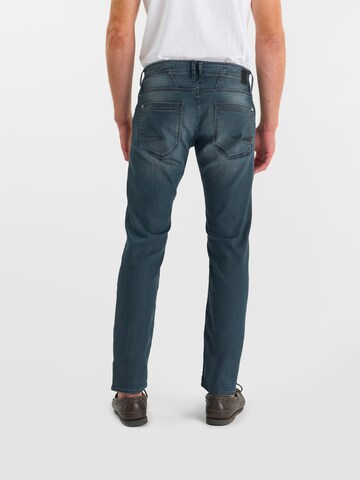 Coupe slim Jean Le Temps Des Cerises en bleu