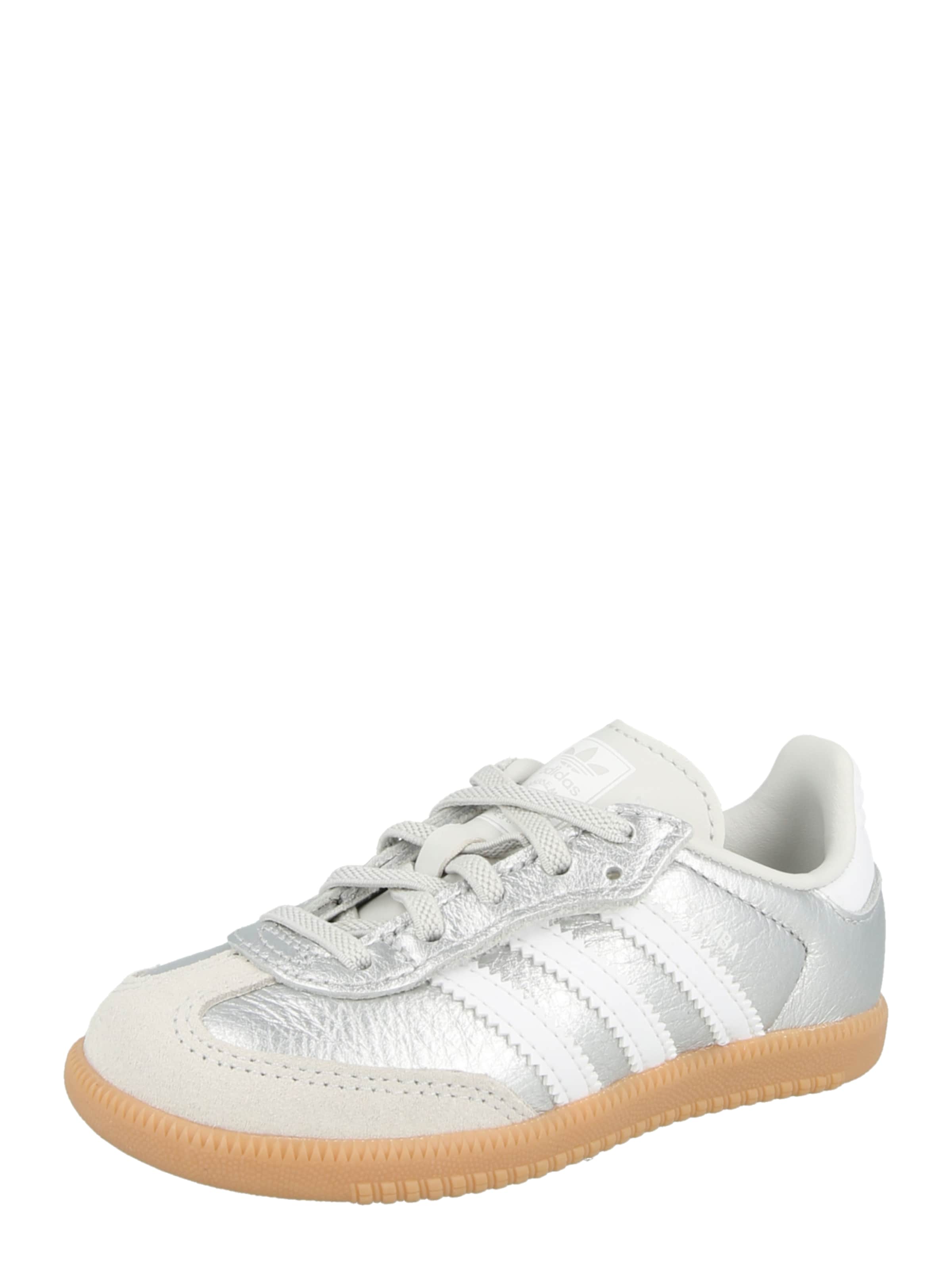 ADIDAS ORIGINALS Сникърси 'SAMBA' в сребърно: отпред