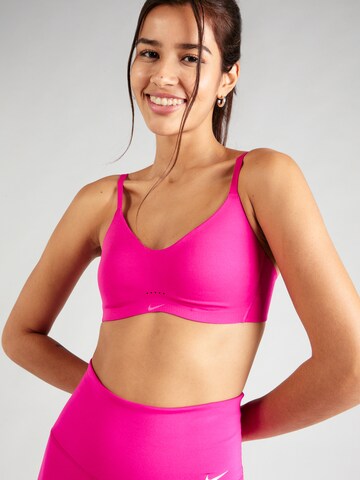 NIKE Bustier Sport-BH 'ALATE' in Pink