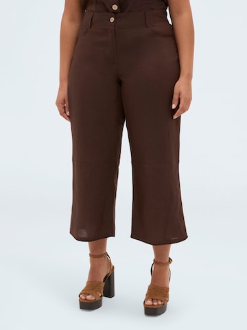 Wide Leg Pantalon Fiorella Rubino en marron