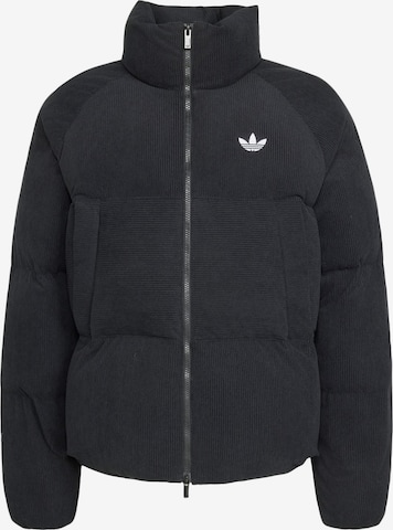 juoda ADIDAS ORIGINALS Žieminė striukė 'CORDUROY PUFFER': priekis