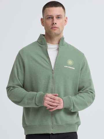 BLEND - Sudadera con cremallera ' BHKonsta ' en verde: frente