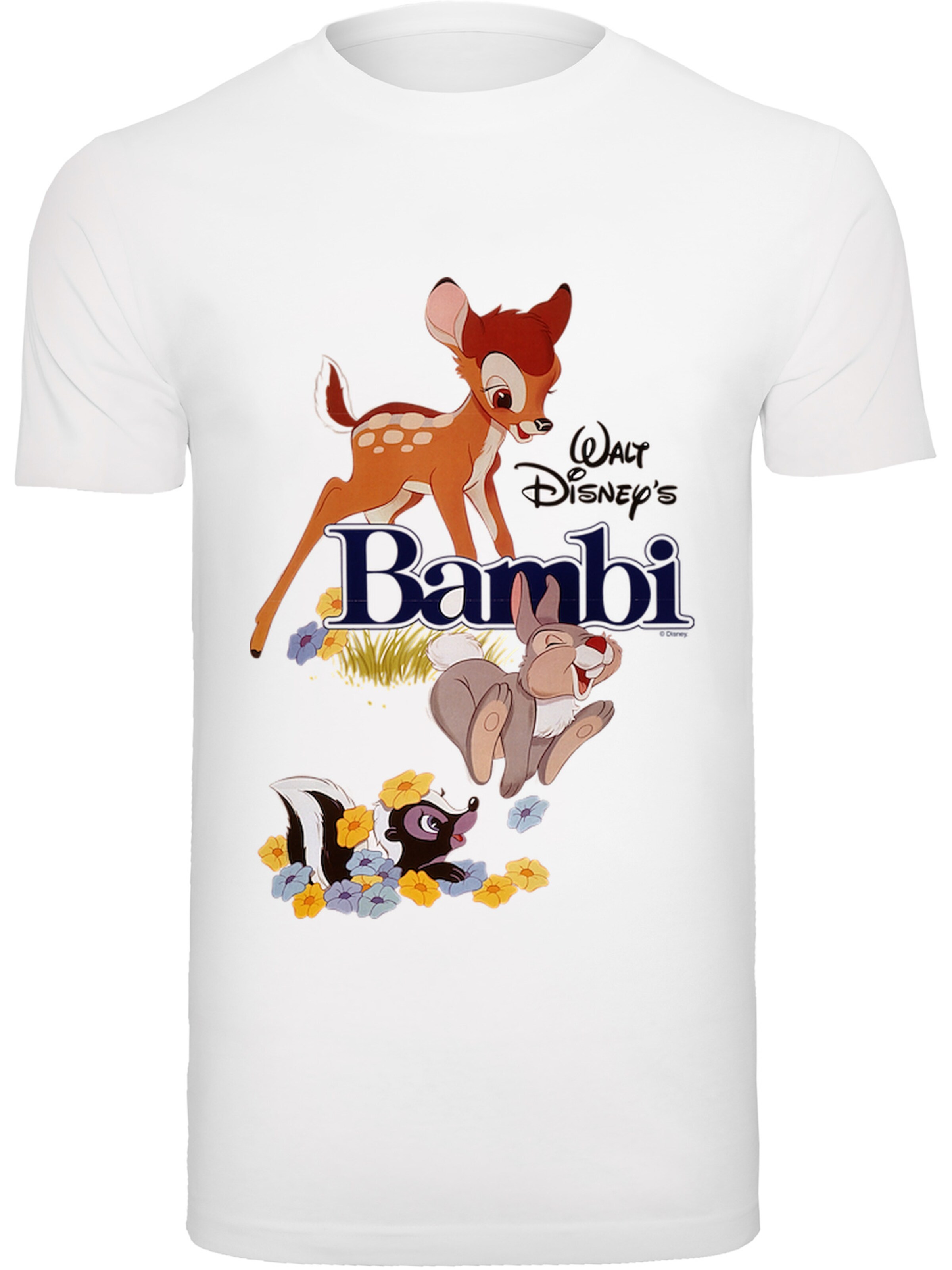 F4NT4STIC Shirt in Wit: voorkant