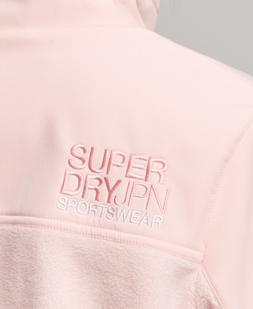Superdry Fleece jacket 'Hybrid Trekker' in Pink