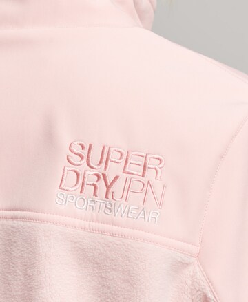 Superdry Fleecová mikina 'Hybrid Trekker' – pink